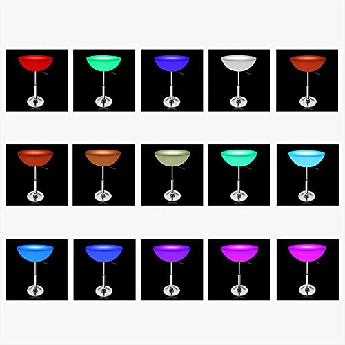 Adjustable Rechargeable LED Bar Stool Table Color Changing Nightlight Party Club Event Decor