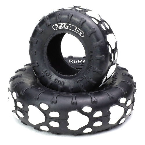 Dark Slate Gray Rubber Tire Biter Chew Toy Set Set of large and small Rubber Tire Pet Biter Dog Cat Play Toy Durable Non-Toxic