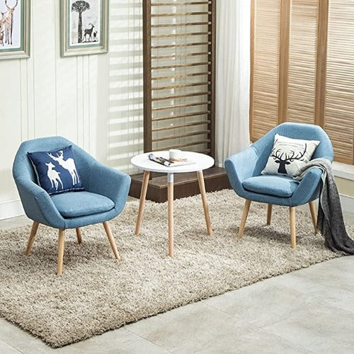 Elegant Fabric Upholstered Accent Chair Velvet Cushion Padded Vanity Living Room Seats
