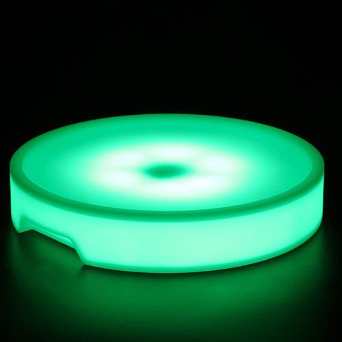 Light Salmon 16 Color Changing LED Light Up Furniture Serving Tray Bucket Pot (Tray) Round LED Tray Table Top Color Changing Nightlight Party Event Decor Rechargeable
