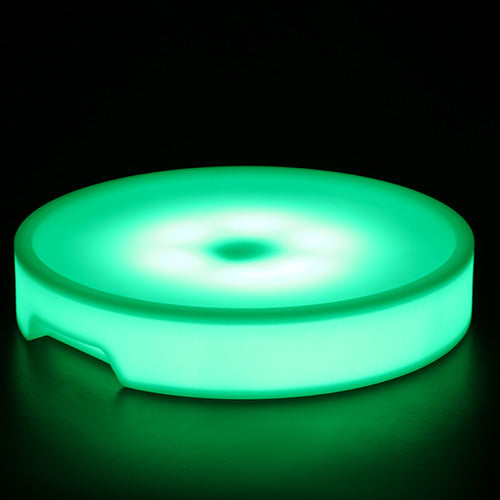 Light Salmon 16 Color Changing LED Light Up Furniture Serving Tray Bucket Pot (Tray) Round LED Tray Table Top Color Changing Nightlight Party Event Decor Rechargeable