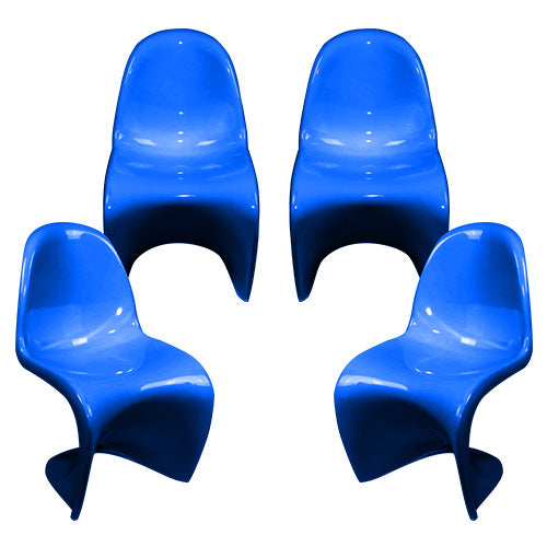 S-Shaped Curved Modern Mid-Century Dining Chair Side Chair for Outdoor Patio Backyard, Night Club Bar Chair, Creative Chair, Z-Base Patio Outdoor Chair, Creative Furniture