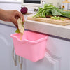 Multifuctional Plastic Kitchen Waste Holder Multifunctional Hanging Garbage Bin Rubbish Trash Organizer