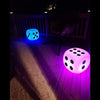 Rechargeable LED Cube Chair Dice Nightlight Party Event Decor Color Changing