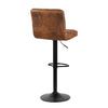 Deluxe Leathered Bar Stools Padded Seat Soft Cushion 360 degree Swivel Adjustable with Footrest