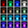 Black LED 16 Color Changing Light Ground Light Garden Landscape Decoration (Mushroom Shape) LED Mushroom Landscape Decoration Color Changing Garden Ground Lawn Nightlight Party Club Event Decor