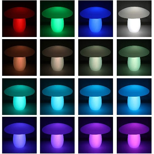 Black LED 16 Color Changing Light Ground Light Garden Landscape Decoration (Mushroom Shape) LED Mushroom Landscape Decoration Color Changing Garden Ground Lawn Nightlight Party Club Event Decor