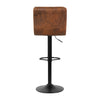 Deluxe Leathered Bar Stools Padded Seat Soft Cushion 360 degree Swivel Adjustable with Footrest