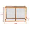 Wooden Rabbit Hutch Outdoor Small Animal Habitat Chicken Ferrit Bunny Cabinet Coop Cage