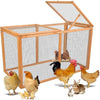 Wooden Rabbit Hutch Outdoor Small Animal Habitat Chicken Ferrit Bunny Cabinet Coop Cage