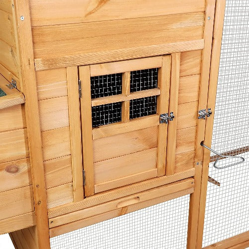 Multi-Level Large Wooden Hutch Chicken Rabbit Ferrit Bunny Coop Cage Cabinet Hen House