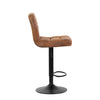 Deluxe Leathered Bar Stools Padded Seat Soft Cushion 360 degree Swivel Adjustable with Footrest