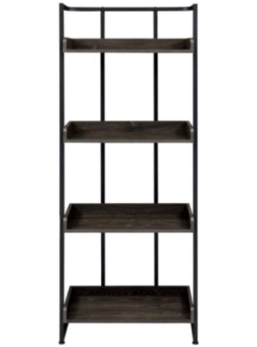 coaster_803412-dark-oak-wood-sandy-black-metal-bookcase-4-shelf