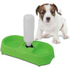 Lime Green Dual Pets Bowls with Non-Slip Base Dual Pet Bowls with Non-Slip Base Feeder Dispenser with Water Bottle Small Medium Dogs Cats