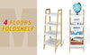 Multi-tier Bamboo Organizer Shelf Bookshelf Display Rack Storage Shelves Bookcase for Living Room Bathroom