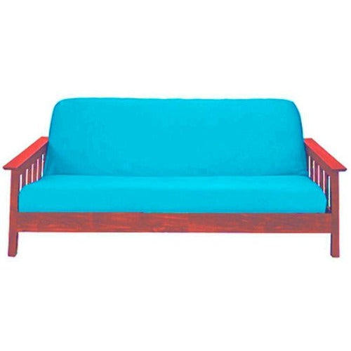 Dark Turquoise Futon Cover Slipcover Fit 6"-8" Twin Full Queen Size Futon Cover Slipcover - Twin/ Full/ Queen Size Sofa Bed Fabric Machine Wash