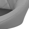 Dark Gray Modern Bar Stools (Set of 4) Faux Leather Bar Stools Adjustable 360 Degree Swivel Backrest Footrest Modern Counter Height Soft Cushion Padded Seat
