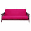 Medium Violet Red Futon Cover Slipcover Fit 6"-8" Twin Full Queen Size Futon Cover Slipcover - Twin/ Full/ Queen Size Sofa Bed Fabric Machine Wash