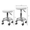 Dark Gray Hydraulic Adjustable Rolling Stool w/Footrest Beauty Spa Salon Barber Tattoo(Black/White) Hydraulic Adjustable Rolling Stool with Footrest Swivel Faux Leather Soft Padded Cushion Seat With Footrest