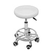 Gray Hydraulic Adjustable Rolling Stool w/Footrest Beauty Spa Salon Barber Tattoo(Black/White) Hydraulic Adjustable Rolling Stool with Footrest Swivel Faux Leather Soft Padded Cushion Seat With Footrest