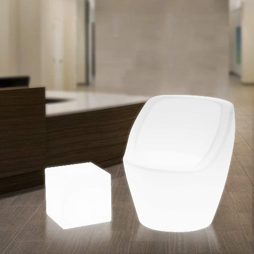Dark Slate Gray 16 Color LED Light Up Chair Furniture Pub Club Lounge Party Seat LED Lounge Seat Chair Color Changing Nightlight Party Event Decor Rechargeable