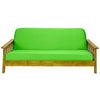 Lime Green Futon Cover Slipcover Fit 6"-8" Twin Full Queen Size Futon Cover Slipcover - Twin/ Full/ Queen Size Sofa Bed Fabric Machine Wash