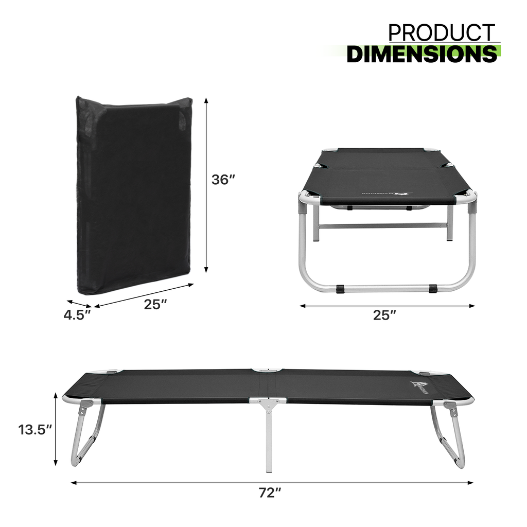 Oxford Lightweight Portable Heavy Duty Camping Cot Foldable Carriable Collapsible Hiking Outdoor Bed Magshion Furniture