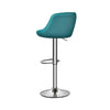 Faux Leather Bar Stools Adjustable 360 Degree Swivel Backrest Footrest Modern Counter Height Soft Cushion Padded Seat