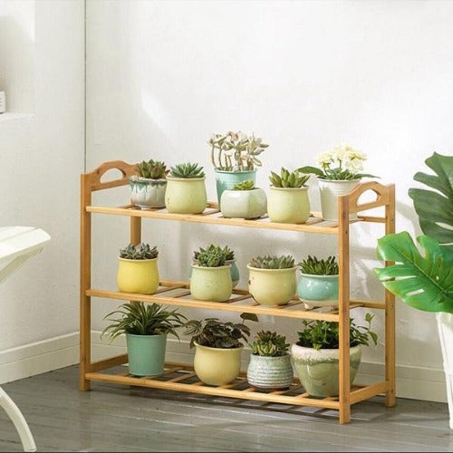 rectangular indoor plant stands Multi-Tier Rectangular Bamboo Plant Stand Flower Pot Display Racks Heavy Duty Shelf Indoor Outdoor Storage– Magshion Furniture