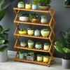 Saddle Brown 5 Tier Multiple Rack Shelf Flower Plant Rack Indoor& Outdoor Table Plant Stand Shelves