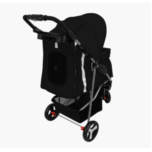 triple dog stroller Small Breed Pet Stroller 3 Wheel Lightweight High Quality Cat Dog Carrier– Magshion Furniture