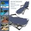 Set of 2 Portable Aluminum Folding Beach Chair Cot Lightweight Durable Portable Collapsible Outdoor Camping Bed