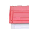 Light Coral Up to 30lb,Plastic Dog Puppy House 26 .5 H Inch(Pink,Blue) Plastic Weatherproof Puppy House Portable Dog Cat Kennel Indoor Outdoor Shelter
