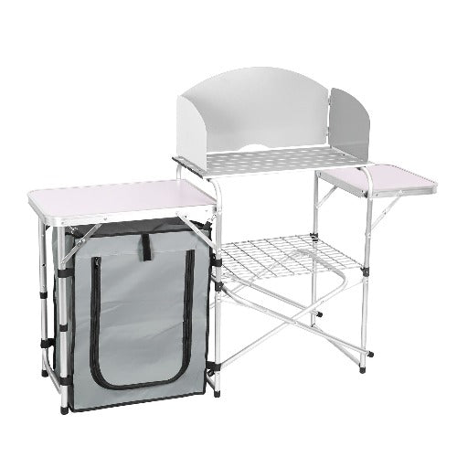 Magshion 8Ft Foldable Heavy Duty Table, Indoor Outdoor Portable Plastic  Picnic Desk w/Steel Legs and Handle, White 