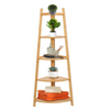 5-Tier Bamboo Plant Stand Wood Flower Pot Display Racks Shelf Heavy Duty Indoor Outdoor 