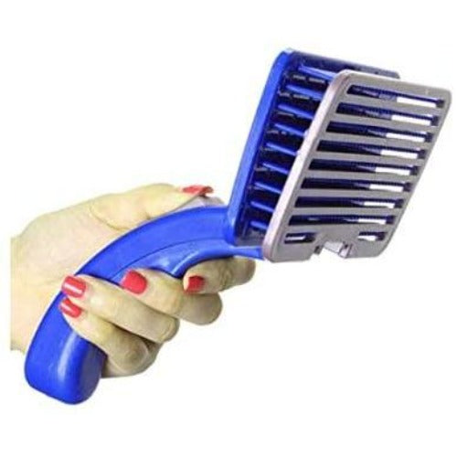 Royal Blue Pet Brush Comb Shedding Tool Hair Fur Easy-to-Clean Pet Grooming Brush Shedding Tool Dog Cat Hair Fur Bristle Comb