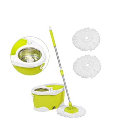 Yellow Green Mop Head Replacement Microfiber Mop Refills for 360 Spin Mop