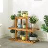 Heavy Duty Bamboo Plant Stand Flower Pot Tall Display Racks Indoor Outdoor Wood Shelf