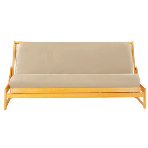 Tan Futon Cover Slipcover Fit 6"-8" Twin Full Queen Size Futon Cover Slipcover - Twin/ Full/ Queen Size Sofa Bed Fabric Machine Wash